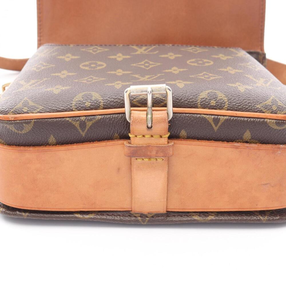 LOUIS VUITTON Authentic Brown Monogram Leather Shoulder Bag - Picture 10 of 11